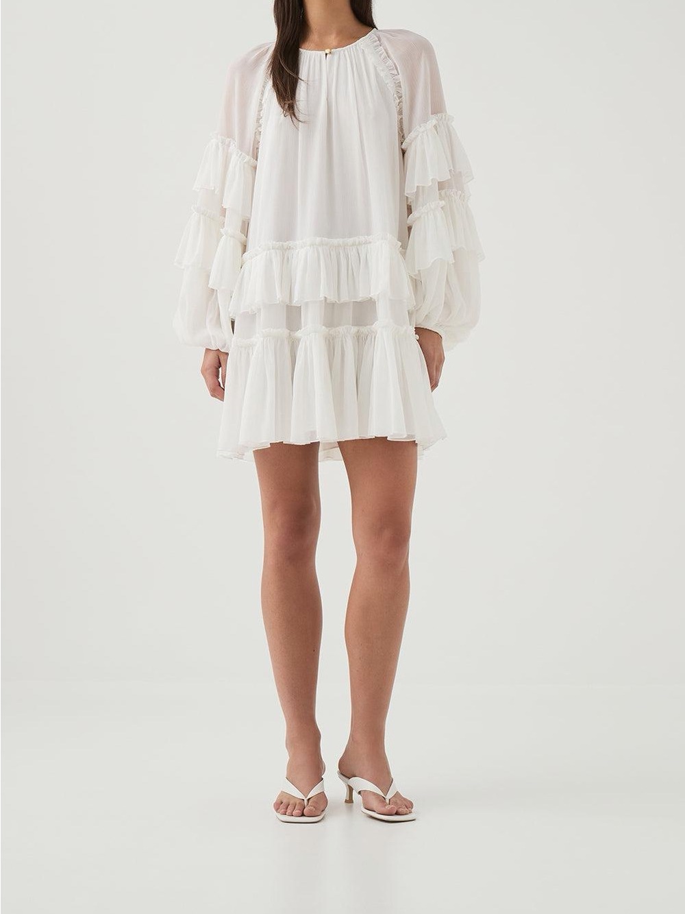 Aje Mina Mini Dress in Ivory